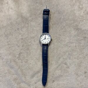 Blue Leather Strap Watch SK Brand